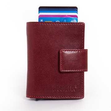 Figuretta Cardprotector met Muntvak RFID | Glanzend | Rood, Overige merken, Verzenden, Nieuw, Leer