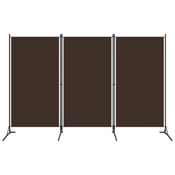 vidaXL Kamerscherm met 3 panelen 260x180 cm bruin, Huis en Inrichting, Woonaccessoires | Kamerschermen, Verzenden, Nieuw