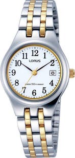 Lorus RH787AX9 horloge dames - zilver en goud - edelstaal, Verzenden, Nieuw