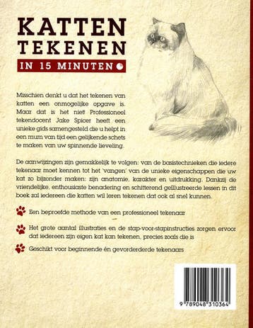 Katten tekenen in 15 minuten 9789048310364 Jake Spicer, Verzenden, Zo goed als nieuw, Jake Spicer