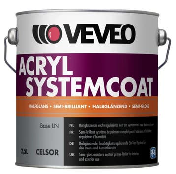 Veveo Acryl Systemcoat Halfglans - RAL 7016 - 2,5 liter, Overige kleuren, Nieuw, Ophalen of Verzenden, Lak