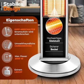 Infrarood Verwarming - Terrasverwarmer - Elektrisch - Heater, Verzenden, Zo goed als nieuw