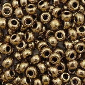 C.a. 10 gram Miyuki rocailles 6/0 - Metallic dark bronze, Ophalen of Verzenden, Nieuw, Kraal