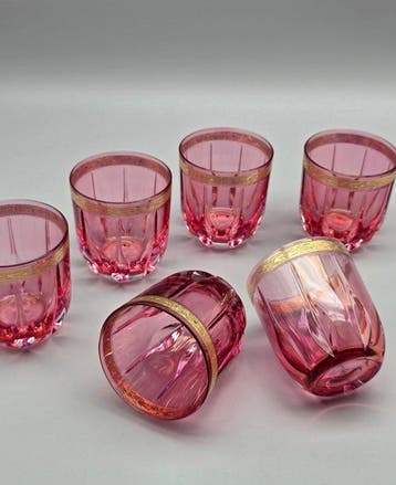 Royal Doulton - Drinkservies (6) - Kristal - Waterglazen, Antiek en Kunst