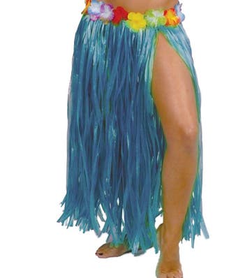 Hawaii Rok Blauw 75cm, Kleding | Dames, Carnavalskleding en Feestkleding, Ophalen of Verzenden, Nieuw