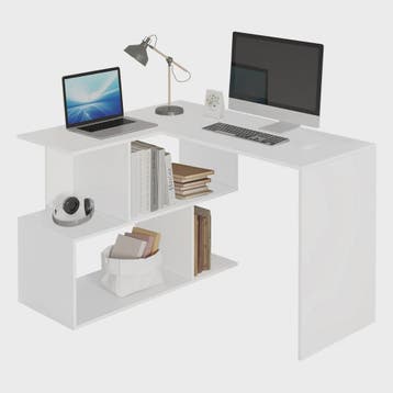 Hoekbureau met Opbergruimte - Stijlvol Bureau voor Werk, Stu, Verzenden, Nieuw in verpakking