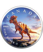 Canada. 5 Dollars 2025 Dinosaur Pachycephalosaurs 1 oz
