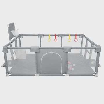 XL Baby Speelpen 180x120cm met Basketbalring, Voetbalframe e, Kinderen en Baby's, Verzenden, Nieuw