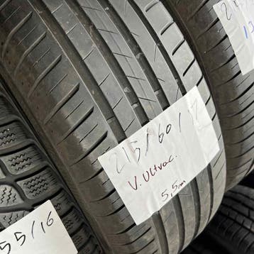 2 x Continental 215-60-17 Zomerbanden 5,5mm, 17 inch, Ophalen of Verzenden, Band(en), Personenwagen