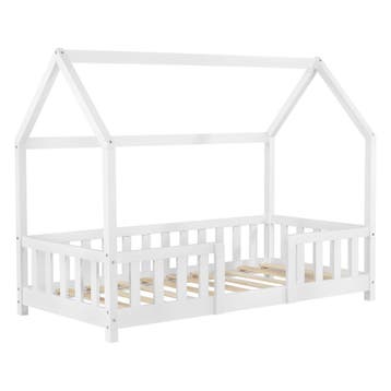 Kinderbed Sisimiut met uitvalbeveiliging 70x140 cm wit, Kinderen en Baby's, Kinderkamer | Bedden, Verzenden, Nieuw