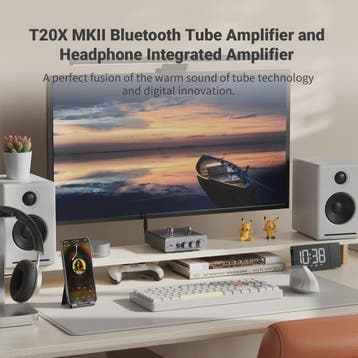 Fosi Audio T20X MKII: 300W Bluetooth Vacuum Tube Versterker, Audio, Tv en Foto, Verzenden, Nieuw