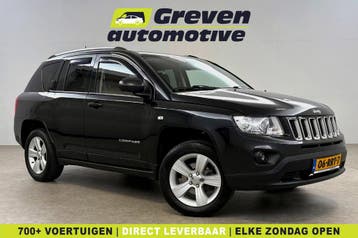 Jeep Compass 2.0 Sport  Airco  Cruise  Trekhaak, Jeep, Zwart, Handgeschakeld, Nieuw