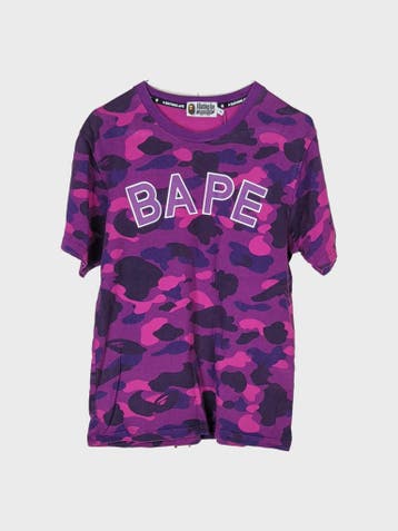 A Bathing Ape T-shirt Heren maat S Purple / Pink camo, Overige kleuren, Ophalen of Verzenden, Zo goed als nieuw, A Bathing Ape