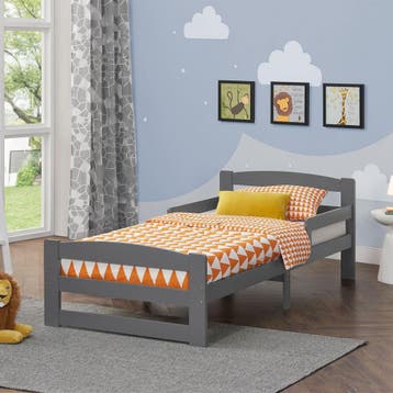 Jeugdbed / Kinderbed Arona - 90 x 200 cm - Grijs, Kinderen en Baby's, Kinderkamer | Bedden, Verzenden, Nieuw