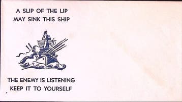 Amerikaanse envelop WWII (lijst optie), Verzenden