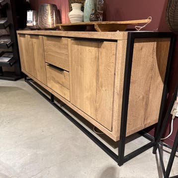 Dressoir Cornedo - Melamine - 193 cm - Pronto Wonen, Ophalen of Verzenden, Nieuw, 150 tot 200 cm, Industrieel