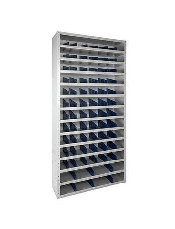 Vakkenkast schottenkast 198x100x30, 72 schotjes, grijs,, Ophalen of Verzenden, Nieuw
