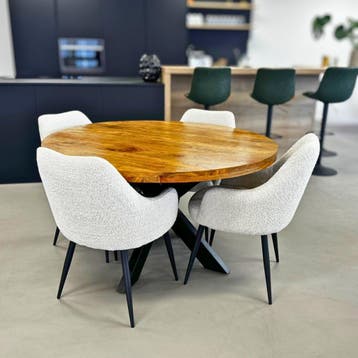 MANGO EETTAFEL | OVAAL | ROND EN MEER! | LAAGSTE PRIJS!, Ophalen of Verzenden, Nieuw
