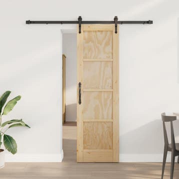 vidaXL Schuifdeur ORKDAL 61 x 198,5 cm Massief grenenhout, Verzenden, Nieuw