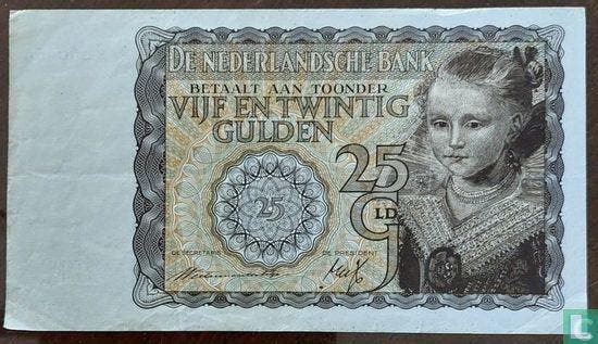 25 gulden Nederland 1940  - 1940, Postzegels en Munten, Bankbiljetten | Nederland, Los biljet, Verzenden