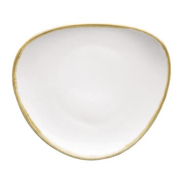 Kiln driehoekige borden | krijtwit | 16,5cm | 6 stuks, Verzenden