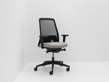 Bureaustoel Interstuhl Every - bekleding crème/zand - rug, Ophalen of Verzenden, Gebruikt