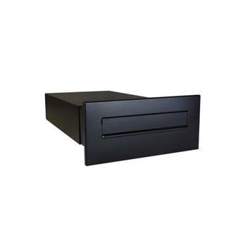 Flexibele inbouwbrievenbus 39-62 cm staal - zwart, Verzenden, Nieuw