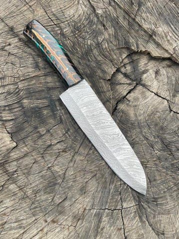 K Romain - Keukenmes - Chefs knife - Presentatie van