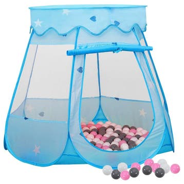 vidaXL Kinderspeeltent met 250 ballen 102x102x82 cm blauw, Verzenden, Nieuw