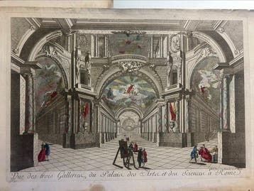 Italië - Rome; Daumont - Vue des trois Galleries, du Palais, Nieuw