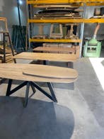 Massief eiken tafels uit eigen werkplaats, Huis en Inrichting, Tafels | Eettafels, Ophalen, Nieuw, Eikenhout