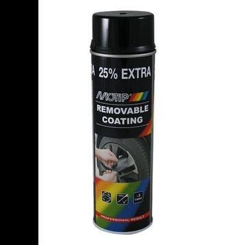 Motip Removable Coating Zwart Glans 500 ml, Doe-het-zelf en Verbouw, Verf, Beits en Lak, Ophalen of Verzenden, Nieuw