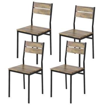 2dekans | SoBuy FST72-Nx4 Eetkamerstoel - Set van 4 -, Huis en Inrichting, Stoelen, Ophalen of Verzenden, Zo goed als nieuw, Overige kleuren