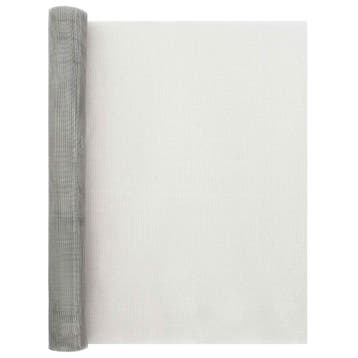 vidaXL Gaas Scherm 60 x 500 cm 20 Mesh RVS 201 Zilverkleurig, Verzenden, Nieuw, IJzer