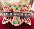 Zonder minimumprijs - Ring - 9 kt. Roségoud, Zilver Diamant, Sieraden, Tassen en Uiterlijk, Ringen, Nieuw