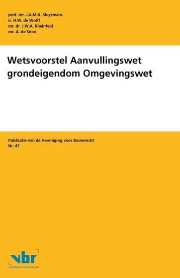 Wetsvoorstel Aanvullingswet grondeigendom Omgevingswet /, Boeken, Verzenden, Gelezen, H.W. de Wolff