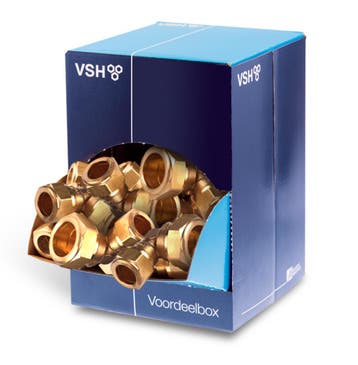 VSH verloopknie 22x15mm (0889328) Voordeelbox 20 stuks, Doe-het-zelf en Verbouw, Buizen en Afvoer, Nieuw