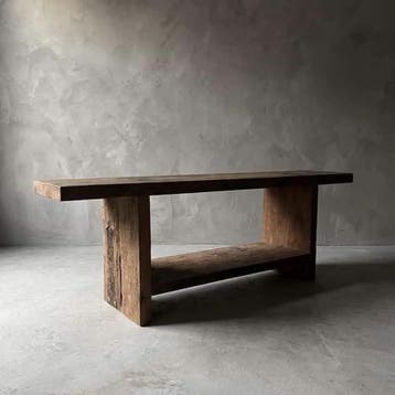 Sidetable Borneo ijzerhout | 220cm | World of Brosi, Ophalen of Verzenden, Nieuw