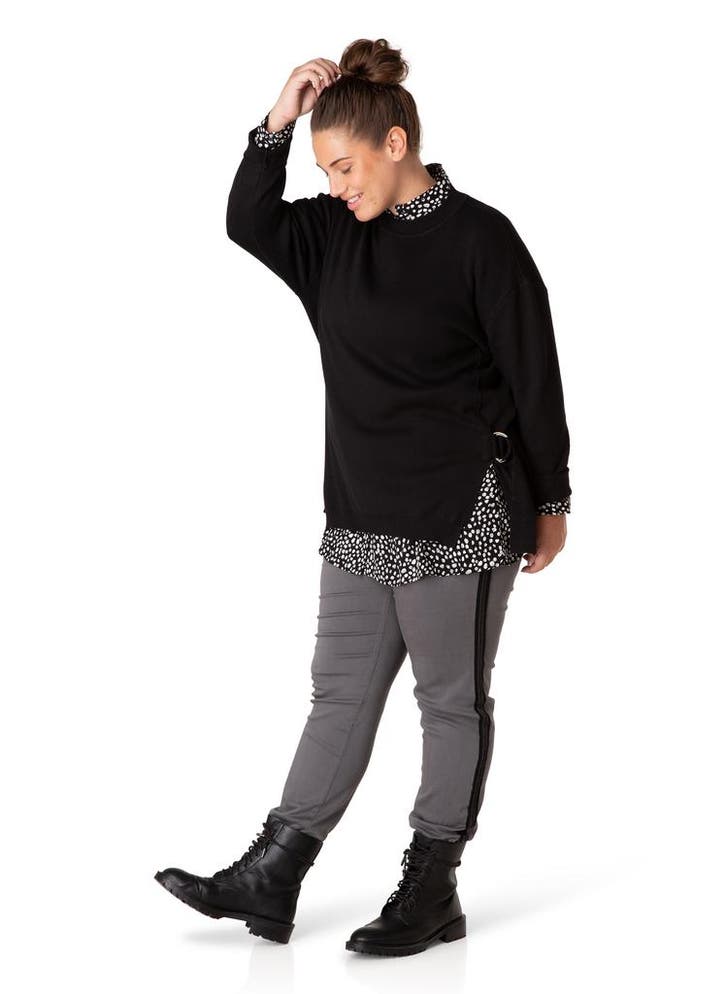 Yesta Trui kort zijbiezen 78CM Maat:, Kleding | Dames, Truien en Vesten, Overige kleuren, Nieuw, Verzenden