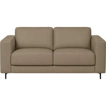 Leren bank Clear - 2,5 zits - Toledo Mocca (taupe/bruin) -, Bohemian, Eigentijds, Modern, Retro, Vintage, Nieuw, Ophalen of Verzenden