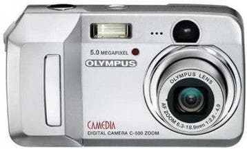 Olympus Camedia C-500 Zoom Digitale Compact Camera - Zilver, Verzenden, Zo goed als nieuw