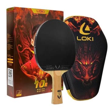 Tafeltennis Bat 10 Sterren Carbon Spin en Controle, Sport en Fitness, Tafeltennis, Verzenden, Nieuw