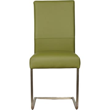 Leren eetkamerstoel Remix - Toledo Apple Green (groen) -, Overige kleuren, Nieuw, Ophalen of Verzenden, Industrieel, Modern