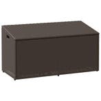 vidaXL Tuinbox 110x50x58 cm poly rattan bruin, Verzenden, Nieuw