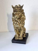 Beeld, XXK ***GOUDEN LEEUW***XXL - 35 cm - Hars, hoogwaardig