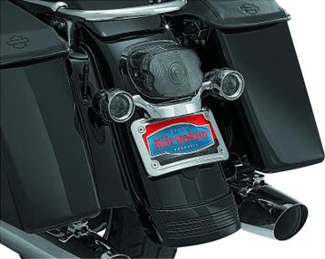 Kuryakyn Curved License Plate Mount Chrome, Ophalen of Verzenden