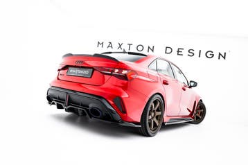 Diffuser Audi RS3 Limousine 8Y Facelift Maxton Glans Zwart, Ophalen of Verzenden, Nieuw