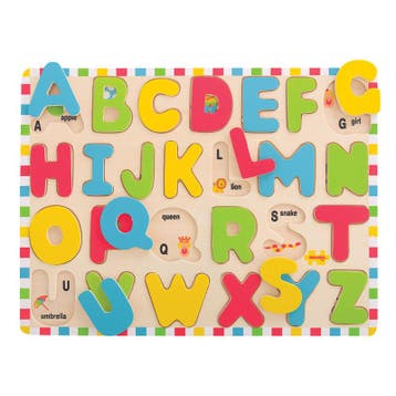 BigJigs houten puzzel alfabet hoofd van €9,99 voor €5,00, Ophalen of Verzenden, Nieuw