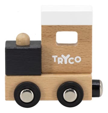 Tryco Houten Gekleurde Lettertrein - Locomotief, Verzenden, Nieuw