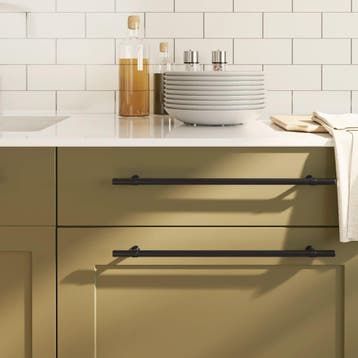 vidaXL Handvatten 20 st 320 mm roestvrij staal zwart, Verzenden, Nieuw